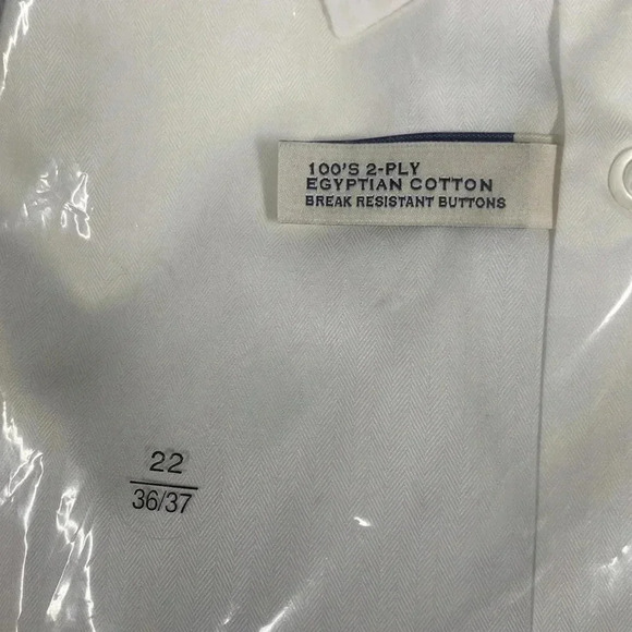 Joseph abboud men’s button up dress shirt white size 22 36/37 - Picture 3 of 5